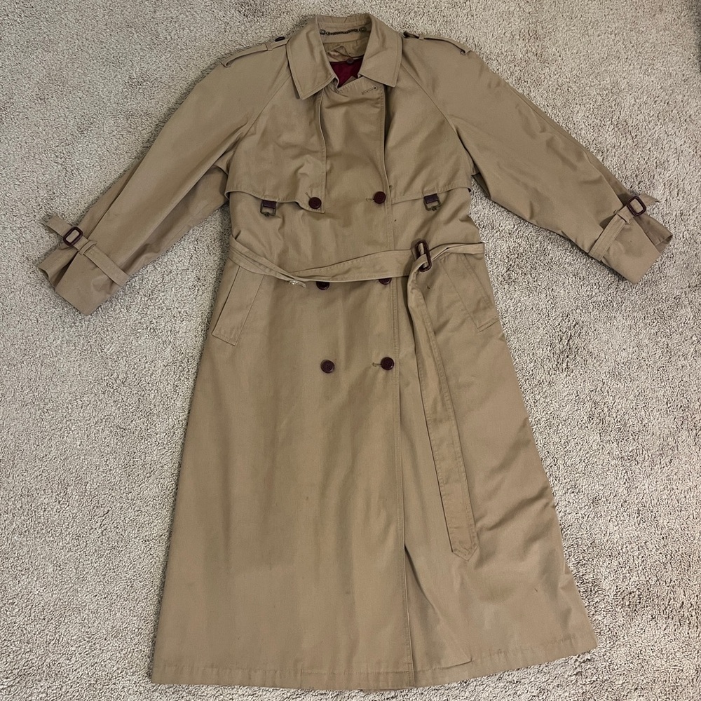 Etienne Aigner Tan Trench Coat